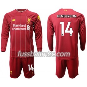 Fußballtrikots Liverpool Henderson 14 Kinder Heim Trikotsatz 2019-2020 Langarm